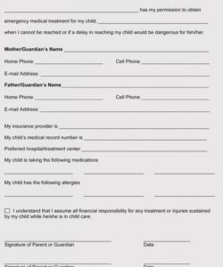 Best Medication Consent Form Template  Example