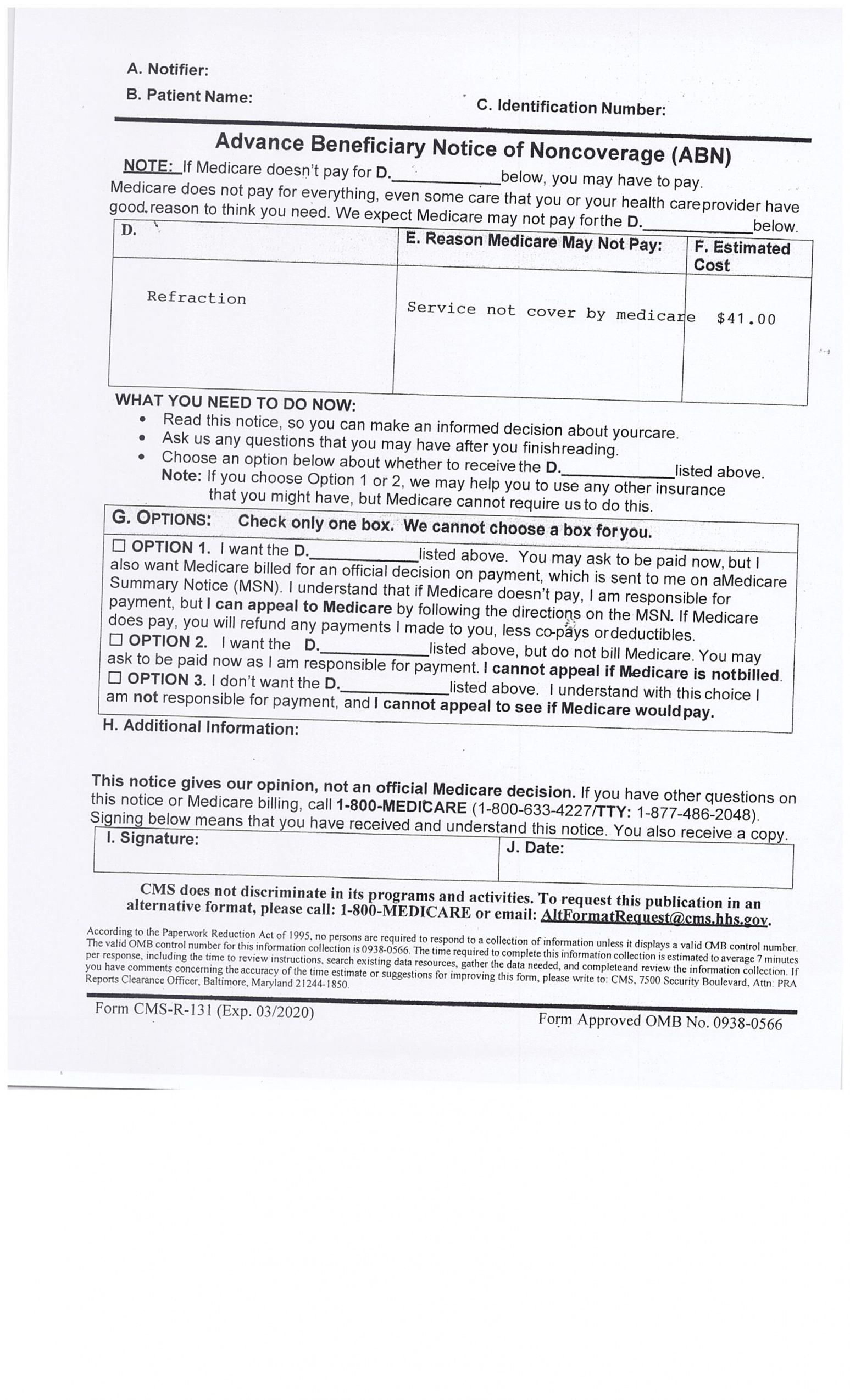 New Patient Information Form Template