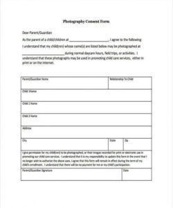 Best Photo And Video Consent Form Template Pdf Sample