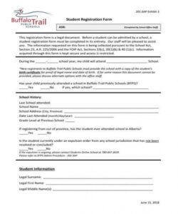 Best Sunday School Registration Form Template  Sample