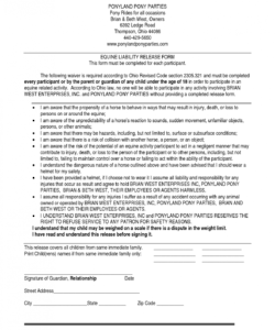 Costum Printable Fitness Waiver And Release Form Template Pdf Sample