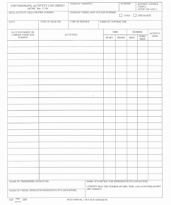 Editable Dispatch Form Template Doc Example