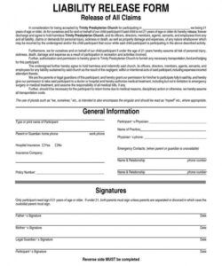 Editable Equipment Release Form Template Excel