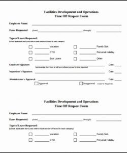 Editable Printable Vacation Request Form Template Pdf