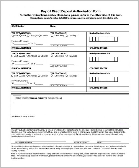 Editable Vendor Ach Form Template Pdf Sample