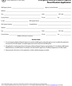 Free Dispatch Form Template Doc Example