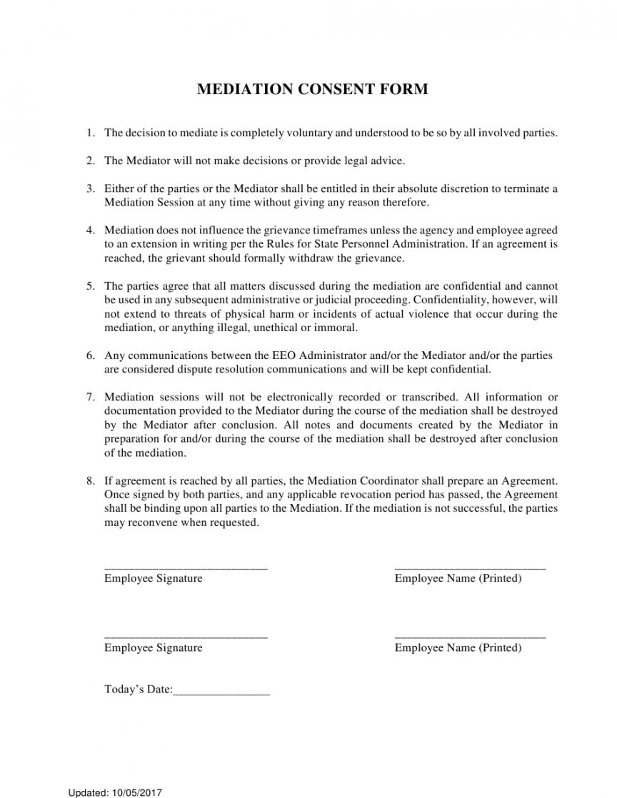 Free Volunteer Consent Form Template Doc