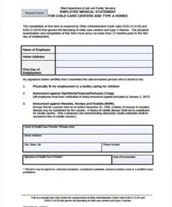 Health Physical Form Template Doc