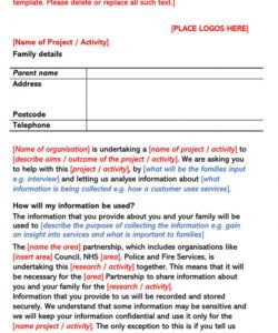 Photo And Video Consent Form Template Word Example