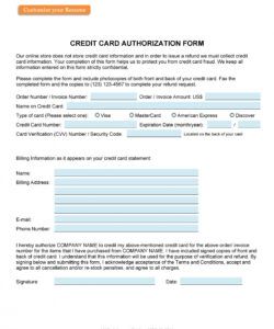 Printable Authorization Request Form Template  Example