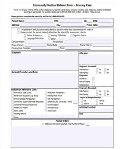 Printable Doctor Form Template  Example