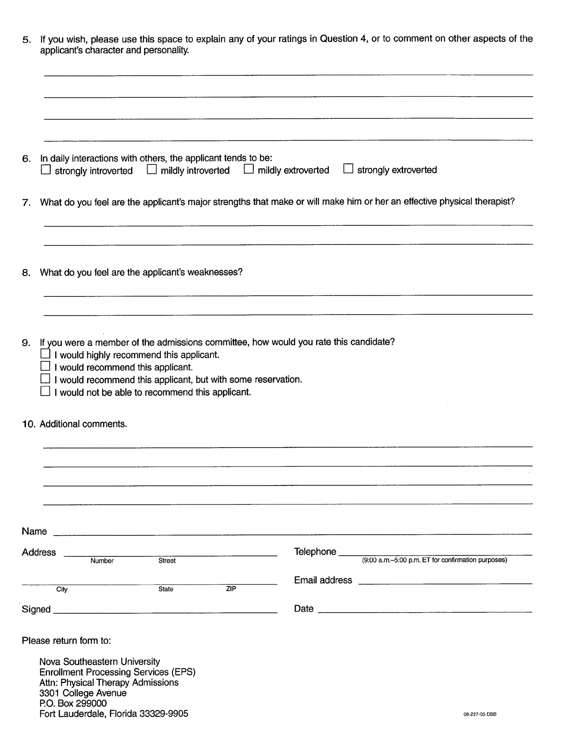 Printable Health Physical Form Template Excel Sample