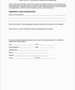 Printable Medication Consent Form Template Doc Sample