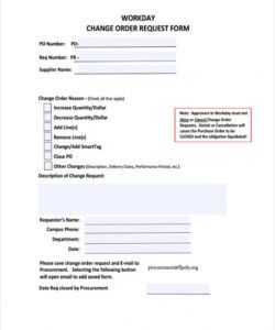Printable Work Schedule Change Request Form Template Doc Sample