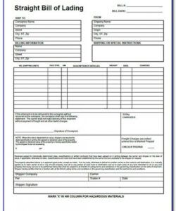 Blank Fedex Shipping Form Template