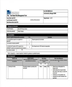 Professional Task Form Template Pdf