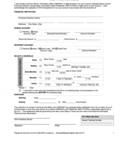 Ach Processing Authorization Form Template Doc