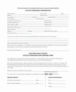 Best Employer Emergency Contact Form Template Excel