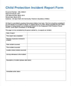 Best Safety Incident Report Form Template Doc Example
