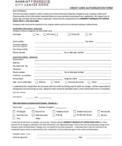 Best Third Party Credit Card Authorization Form Template Pdf Sample