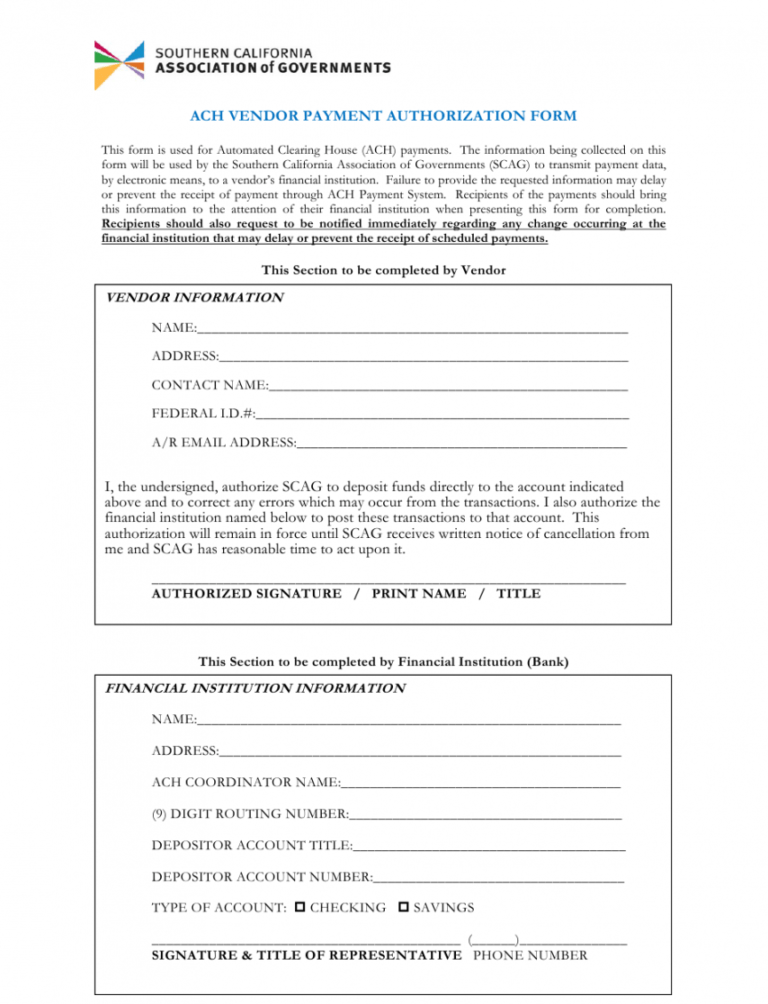 Editable Ach Payment Ach Authorization Form Template Pdf Example Minasinternational 7248
