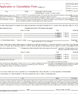 Editable Employee Direct Deposit Enrollment Form Template Pdf Example