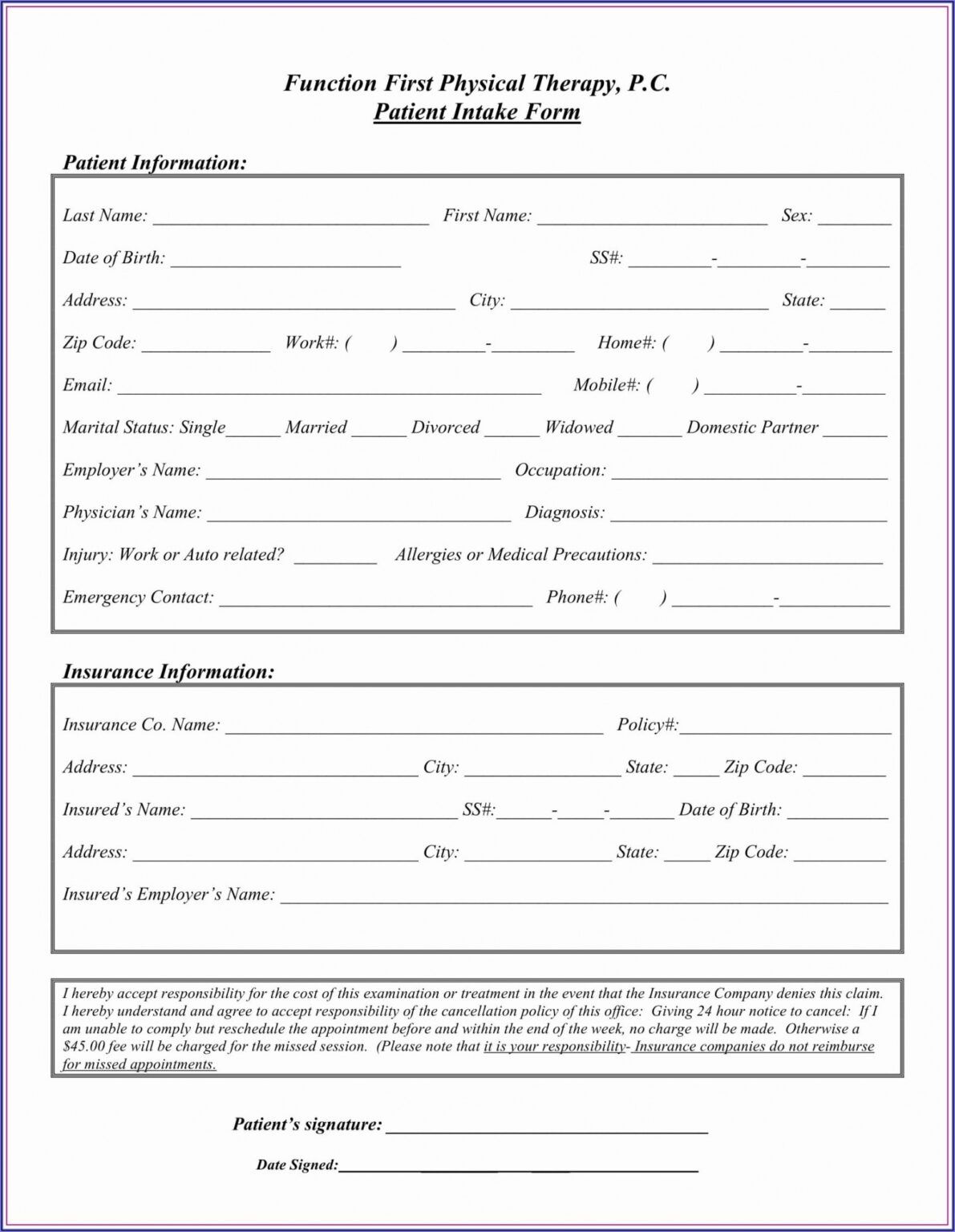 Editable Tax Client Intake Form Template Excel Sample Minasinternational