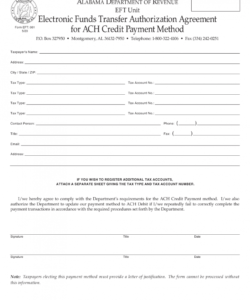 Free Ach Payment Ach Authorization Form Template Pdf Example