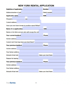 Free Rental Application Form Template Savings Checking Pdf Sample