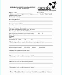 Free Tax Client Intake Form Template Doc Example