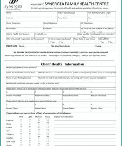 Free Tax Client Intake Form Template Doc Sample