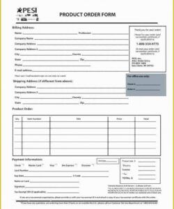 Meat Order Form Template Doc