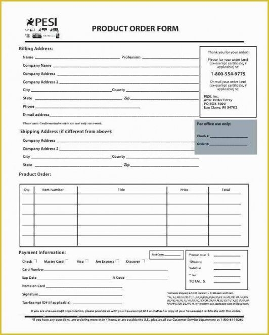 Meat Order Form Template Doc