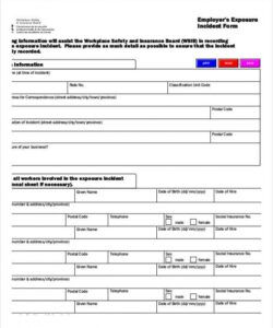 Printable Dental Incident Report Form Template Pdf Sample