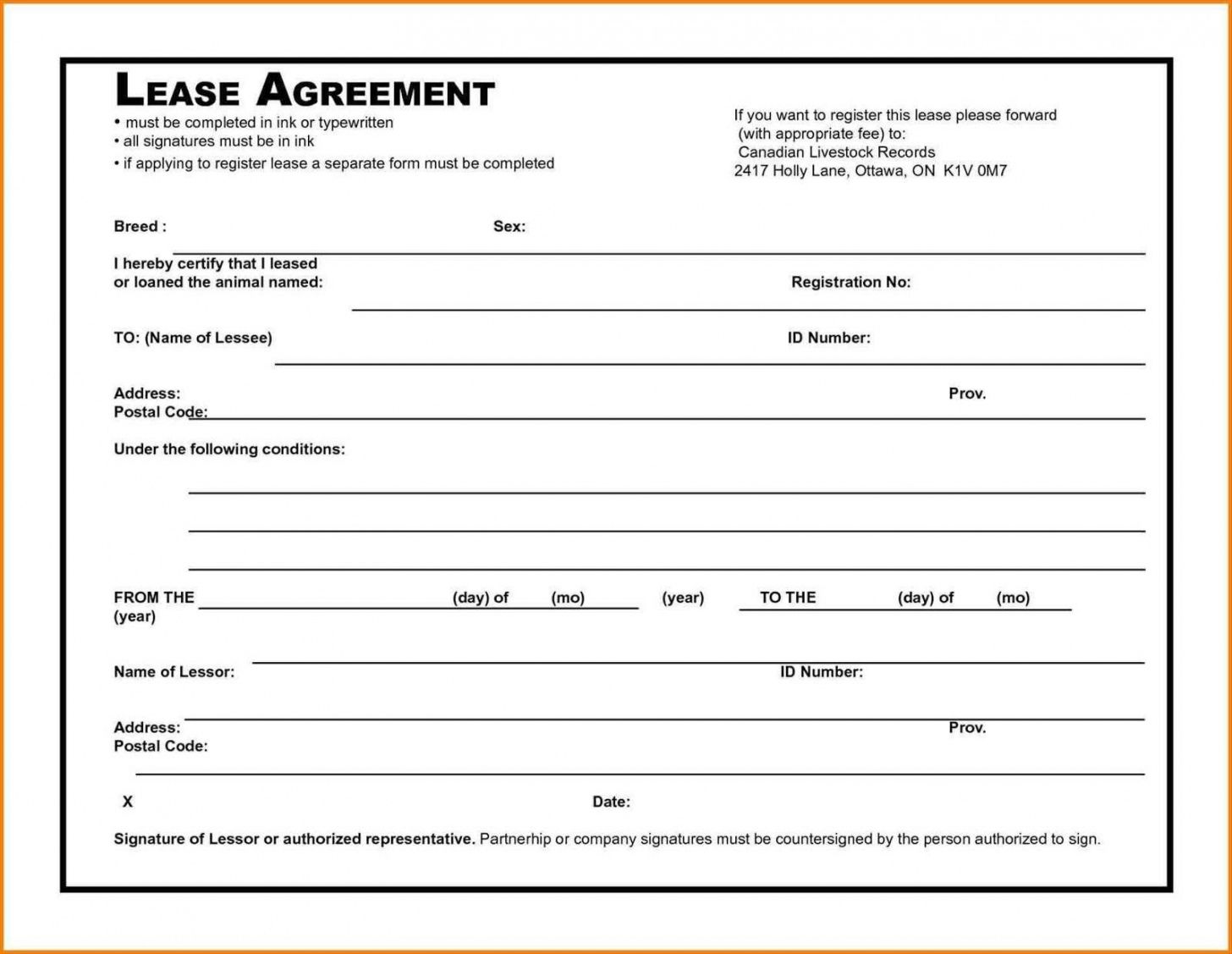 Printable Rental Application Form Template Basic Pdf Example