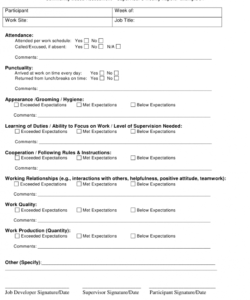 Printable Staff Supervision Form Template Pdf Example
