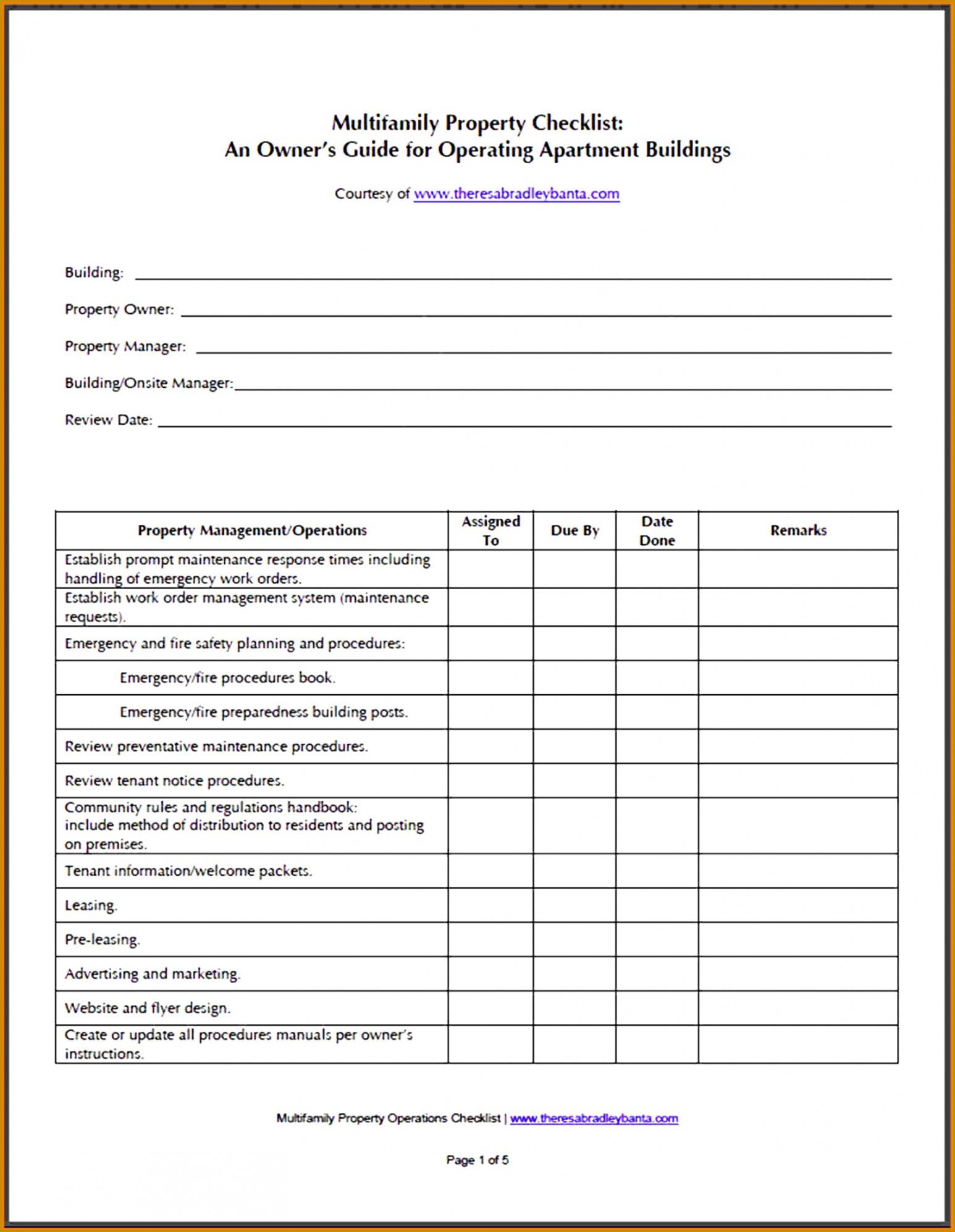 Professional Apartment Maintenance Request Form Template Doc