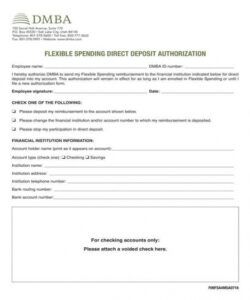 Professional Direct Deposit Request Form Template Doc Sample