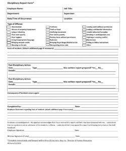 Best Employee Incident Report Form Template  Sample