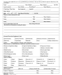 Best Template Incident Accident Report Form Pdf Sample