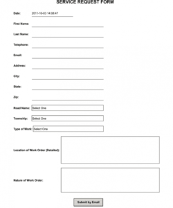 Costum Appliance Repair Maintenance Request Form Template Printable Word Sample