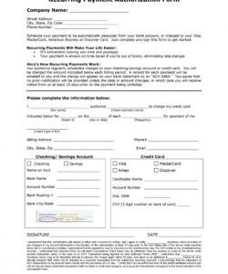 Costum Business Credit Card Purchase Authorization Form Templat