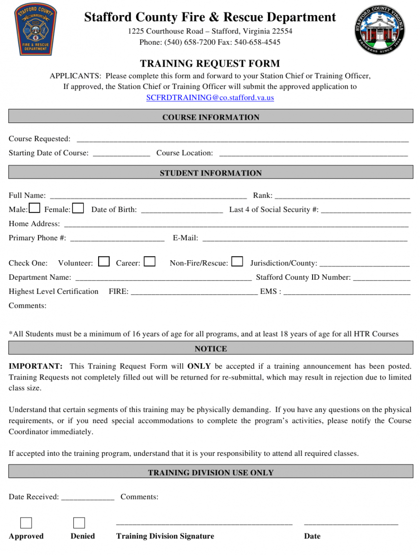 Costum Maintenance Request Form Template Virginia Word Sample