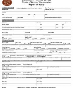 Costum Osha Incident Report Form Template Doc Example