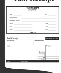 Costum Receipt Form Template  Sample