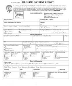 Editable Fire Incident Report Form Template Doc Example