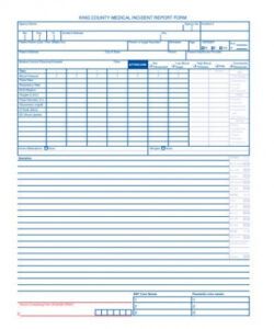 Editable Medical Incident Report Form Template Excel Sample
