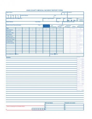 Editable Medical Incident Report Form Template Excel Sample