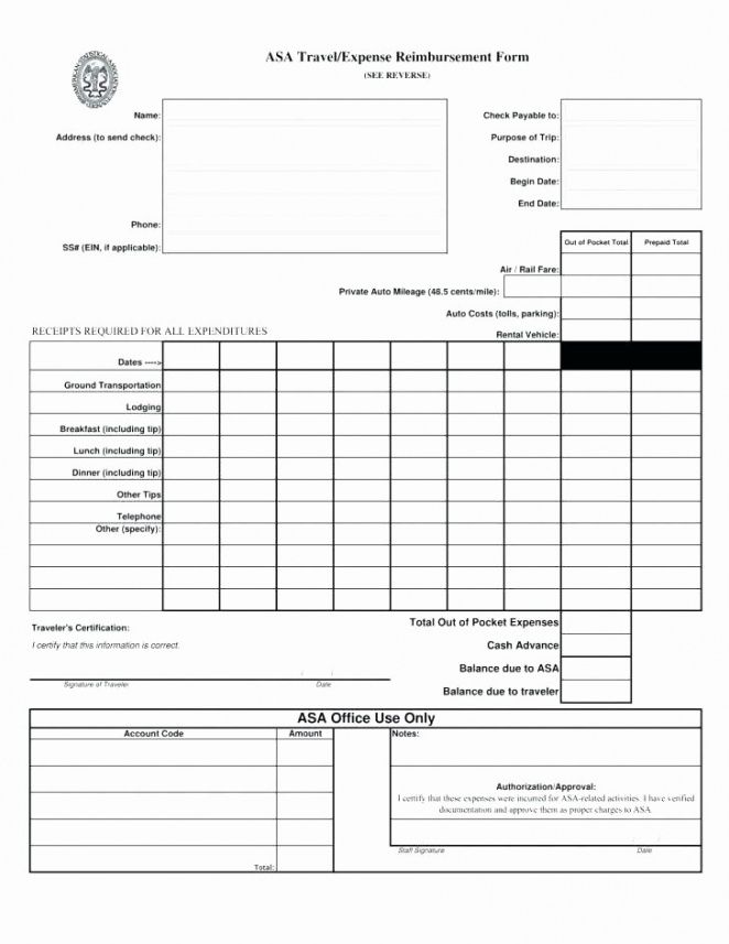 Editable Per Diem Form Template Doc Example | Minasinternational