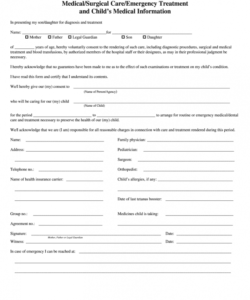Editable Surgical Consent Form Template Pdf
